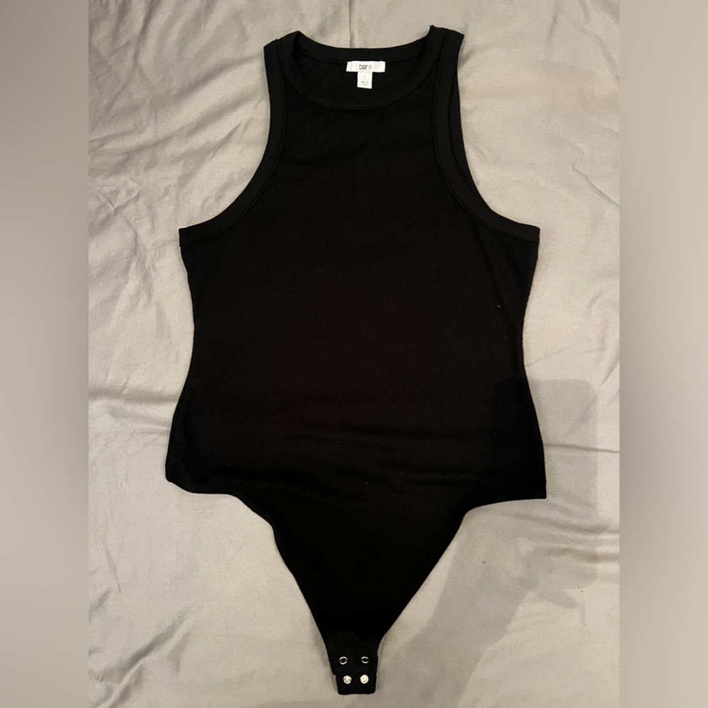 Bar III Classic Black Bodysuit